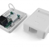 Розетка ПК 1-м ОП Dual IDC SB1-1-8P8C-C6-WH RJ45 (8P8C) кат.6 Hyperline 430232