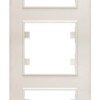 Рамка 3-м Karea вертик. крем. Makel 56010708