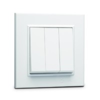 Выключатель 3 клав.1 вход 3 выхода KAREA бел. Makel 56001091