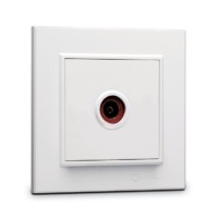 Розетка телевизионная оконцевая TV 1-м СП Karea IP20 4дБ бел. Makel 56001027