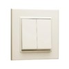 Выключатель 2-кл. СП Karea 10А IP20 крем. Makel 56010003
