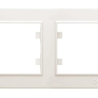 Рамка 2-м Karea горизонт. крем. Makel 56010702