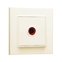 Розетка телевизионная проходная TV 1-м СП Karea IP20 6дБ крем. Makel 56010007