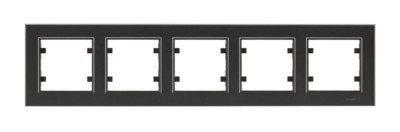 Рамка 5-м Karea горизонт. дым. металлик Makel 56050705