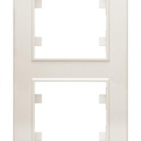Рамка 2-м Karea вертикал. крем. Makel 56010707