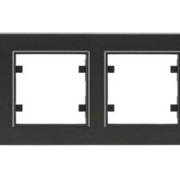 Рамка 4-м Karea горизонт. дым. металлик Makel 56050704