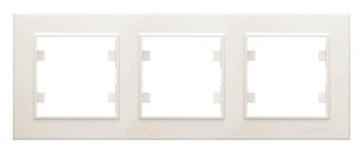 Рамка 3-м Karea горизонт. крем. Makel 56010703