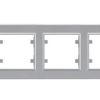 Рамка 4-м Karea горизонт. сереб. Makel 56065704