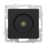 Розетка телевизионная оконечная ТВ 1-м СП Vesna механизм черн. бархат Lezard 742-4288-130