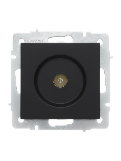 Розетка телевизионная оконечная ТВ 1-м СП Vesna механизм черн. бархат Lezard 742-4288-130