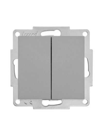 Выключатель 2кл. СП Vesna механизм платина Lezard 742-3588-101