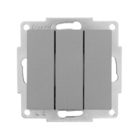 Выключатель 3кл. СП Vesna механизм платина Lezard 742-3588-109