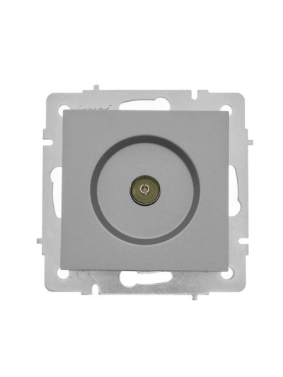 Розетка телевизионная оконечная ТВ 1-м СП Vesna механизм платина Lezard 742-3588-130