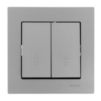 Переключатель 2кл. СП проходной Vesna механизм платина Lezard 742-3588-106