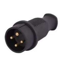 Вилка кабельная 3ф 3х32А 3Р+Е 380В каучук LEZARD 332-0100-0201/201