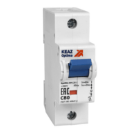 Выключатель автоматический модульный OptiDin BM125-1D80-14ln-УХЛ3