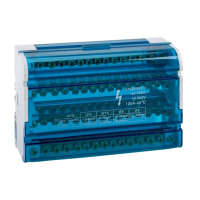 “‘Шина “”N”” нулевая на DIN-рейку в корпусе-4х15групп-КЭАЗ ‘”