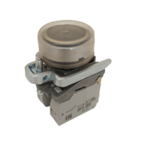 Кнопка КМЕ4210мС-зелёный-1но+0нз-цилиндр-IP65