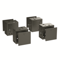 Комплект угловых элементов с пластиковыми заглушками, В =100 мм, 1 кмп =4 шт