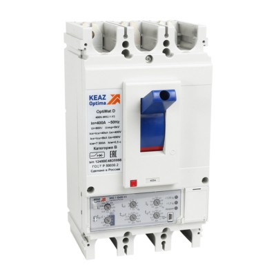 Выключатель ВА в литом корпусе OptiMat D 400H-MR2.1-У3