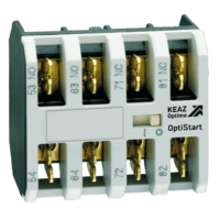Блок контактный OptiStart K-MX-F1004 фронтальный 4НЗ клеммы фастон для мини-контакторов M