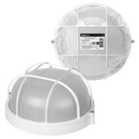 Светильник TDM НПБ1102 белый/круг с реш. 100Вт IP54