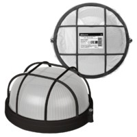 Светильник НПБ1102 черный/круг с реш. 100Вт IP54 TDM