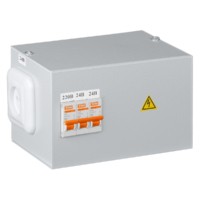Ящик с трансформатором понижающим ЯТП-0,25 220/24-3авт. IP31 TDM