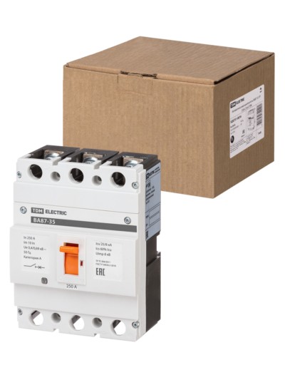 Выключатель ВА 3Р 250А 25кА TDM