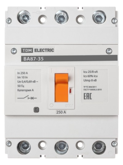 Выключатель ВА 3Р 250А 25кА TDM — изображение 3
