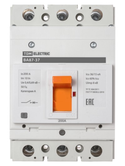 Выключатель ВА 3Р 200А 35кА TDM — изображение 3