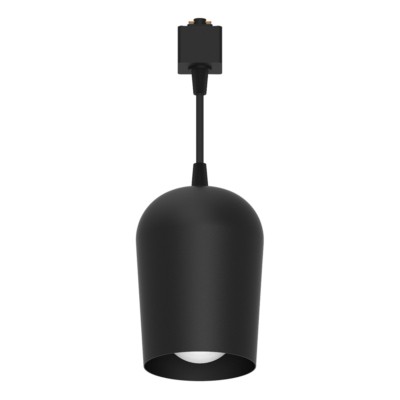 Светильник Feron AL197 трековый однофазный на шинопровод под лампу на подвесе E27 черный