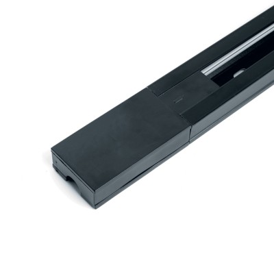 Шинопровод для трековых однофазных светильников черный 3м в наборе токоввод заглушка крепление CAB1005