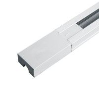 Шинопровод для трековых однофазных светильников белый 3м в наборе токоввод заглушка крепление CAB1005