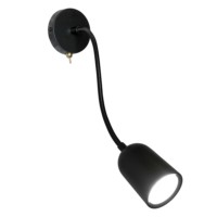 настенный под лампу с переключателем MR16/GU10 35Вт  черный