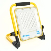 Прожектор светодиодный Feron LL-951 переносной с зарядным устройством IP66 50Вт 6400K