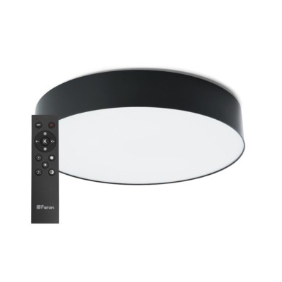 Светильник светодиодный управляемый Feron AL6200 “Simple matte” тарелка 80W 3000К-6500K черный — изображение 10