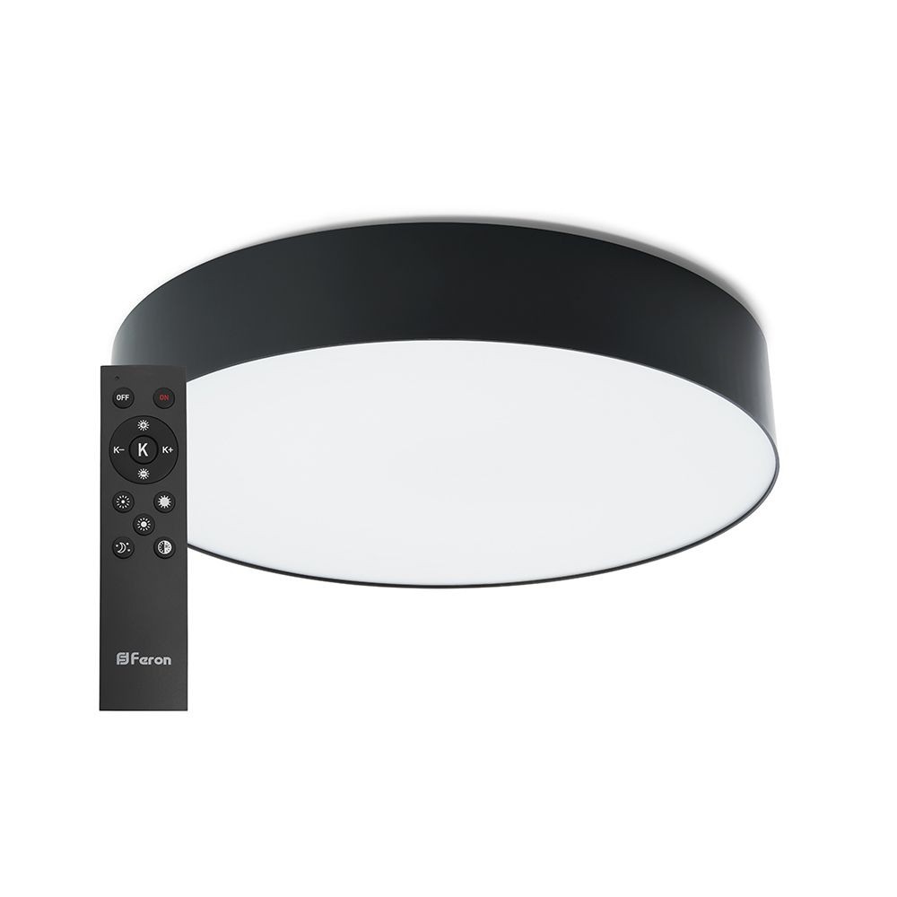 Светильник светодиодный управляемый Feron AL6200 “Simple matte” тарелка 80W 3000К-6500K черный — изображение 10