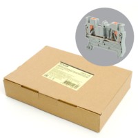 Зажим пружинный, 2-проводной проходной ЗНИ – 2,5 ,JXB PT 2,5, серый LD572-1-25