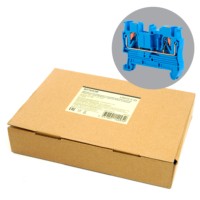 Зажим пружинный, 2-проводной проходной ЗНИ – 2,5 ,JXB PT 2,5 , серый LD572-2-25