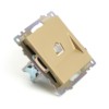 Розетка компьютерная 1-местная RJ-45 (механизм) Stekker GLS00-7107-08 Катрин золото