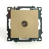 Розетка телевизионная 1-местная (механизм) Stekker GLS00-7108-08 75 Ом 5-862МГц Катрин золото