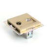Розетка TV + компьютерная RJ-45 (механизм) Stekker GLS00-7106-08 Катрин золото