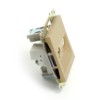 Розетка TV + компьютерная RJ-45 (механизм) Stekker GLS00-7106-08 Катрин золото