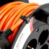 Удлинитель на катушке Stekker STD01-40-30 Standart 4 гнезда с/з ПВСбм 3*1 оранжевый 16А IP40 30м