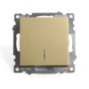 Выключатель 1-клавишный c индикатором (механизм) Stekker GLS10-7101-08 250В 10А Катрин золото
