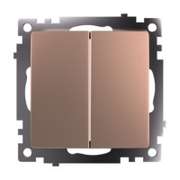 Переключатель1-клавишный (механизм) Stekker GLS10-7107-02 250V 10А Катрин шампань