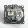 Розетка телевизионная 1-местная (механизм) Stekker GLS00-7106-03 75 Ом 5-862МГц Катрин черный