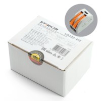 Клемма СМК 2-проводная зажимная с рычагом Stekker LD222-412