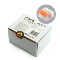 Клемма СМК 3-проводная зажимная с рычагом Stekker LD221-413